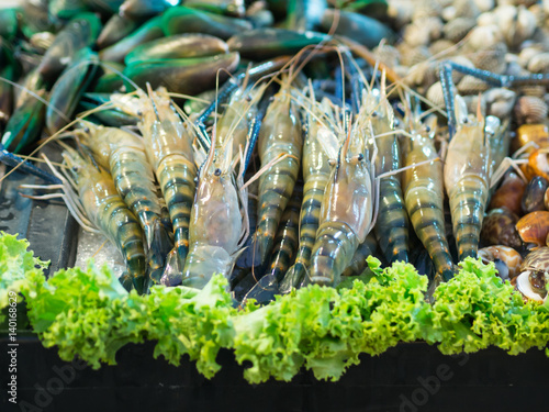 Seafood at fresh market