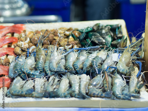 Seafood at fresh market