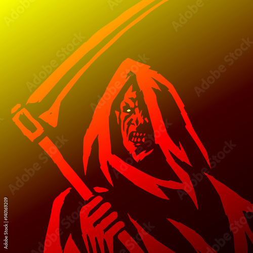 Phantom Reaper. Isolated Vector Illustration.