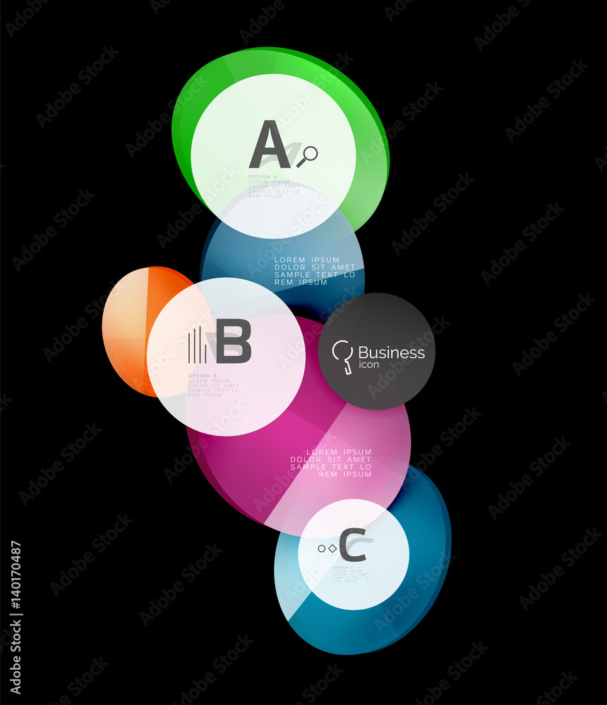 Geometrical abstract infographics banner template Geometrical abstract infographics banner template