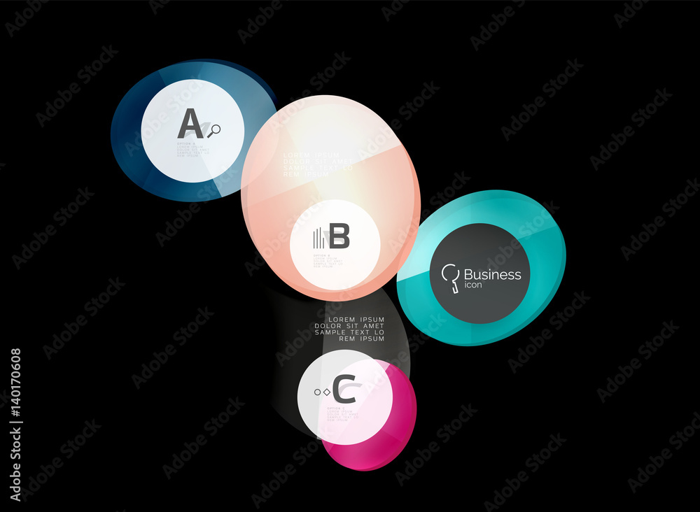 Geometrical abstract infographics banner template Geometrical abstract infographics banner template