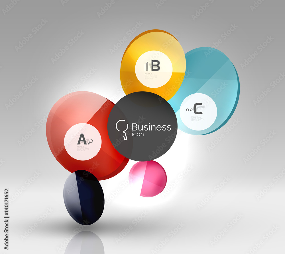 Circle geometric abstract background Circle geometric abstract background