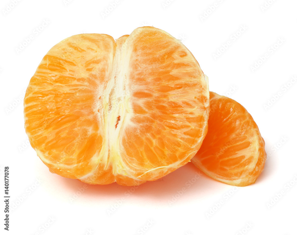 mandarin isolated on white background mandarin isolated on white background
