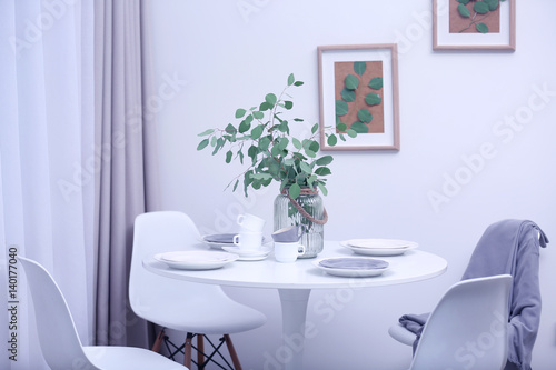 Stylish dining room interior