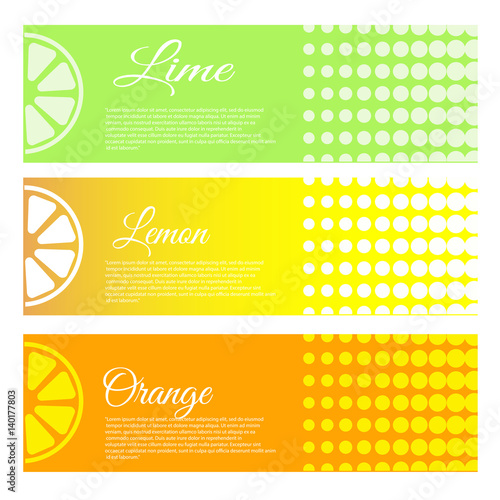 Lemon banners -vector illustration eps 10 vector