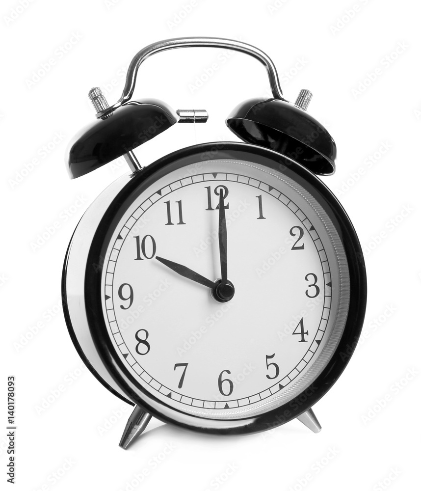 Alarm clock on white background Alarm clock on white background