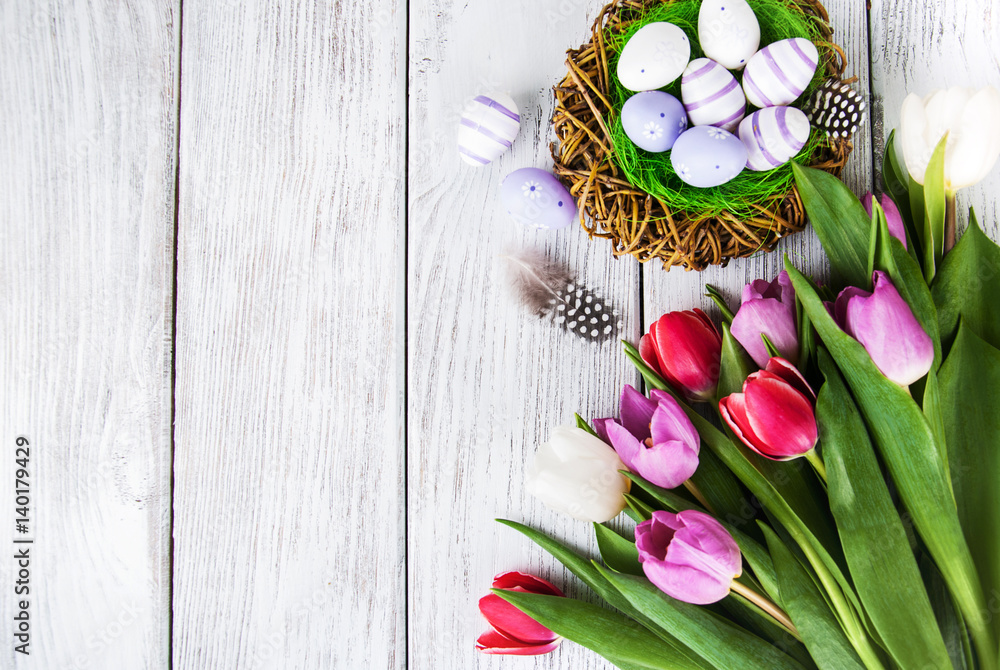 easter background with eggs easter background with eggs
