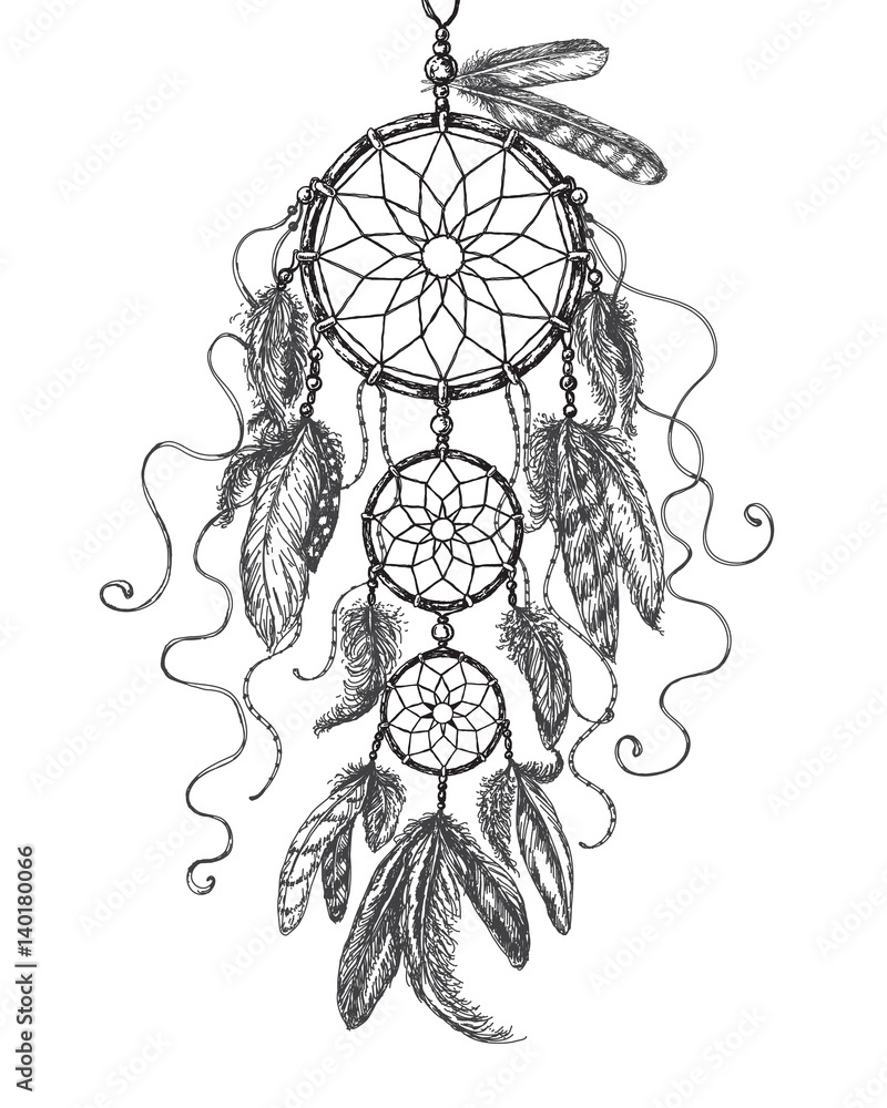 Tattoo Dreamcatcher Drawing Sketch PNG, Clipart, Artwork, Black And White,  Circle, Dream, Feather Free PNG Download