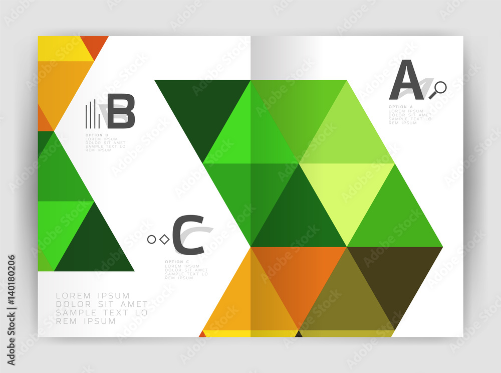 Mosaic triangle annual report template Mosaic triangle annual report template