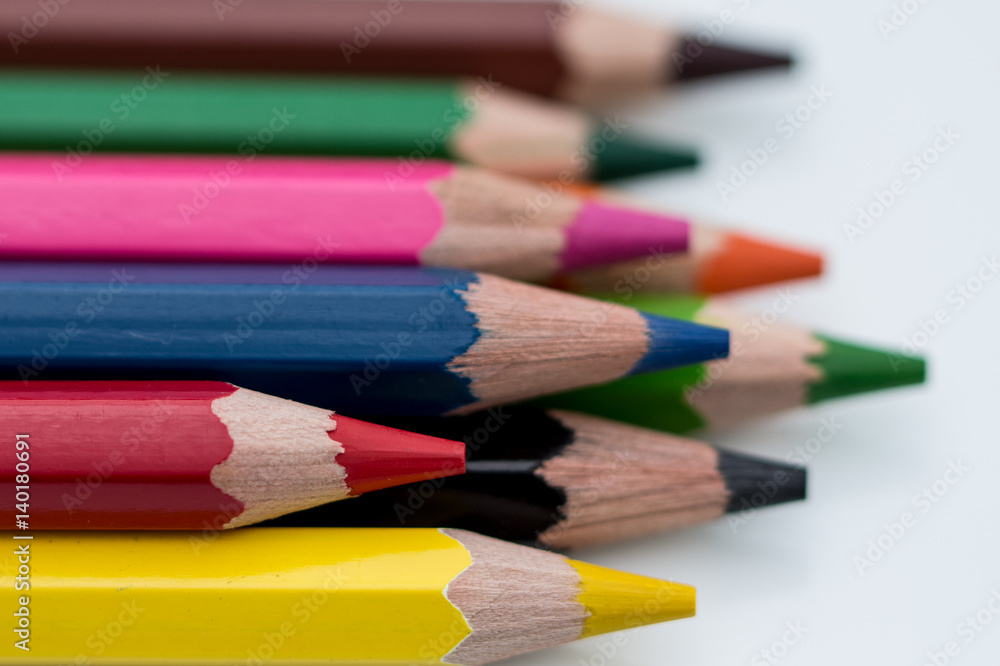 close up picture of colored pencils crayons close up picture of colored pencils crayons