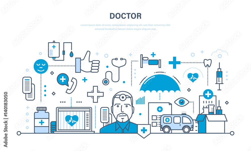 Modern medicine, doctor and special tools, the atmosphere and equipment. Modern medicine, doctor and special tools, the atmosphere and equipment.