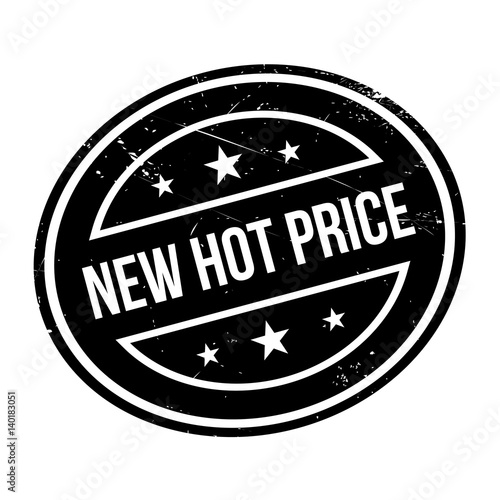 New Hot Price rubber stamp. Grunge design with dust scratches. Effects can be easily removed for a clean, crisp look. Color is easily changed.