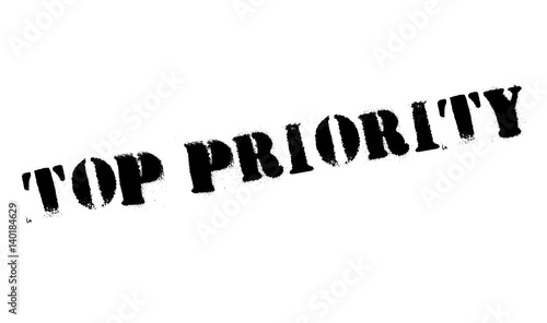 Top Priority rubber stamp. Grunge design with dust scratches. Effects can be easily removed for a clean, crisp look. Color is easily changed.