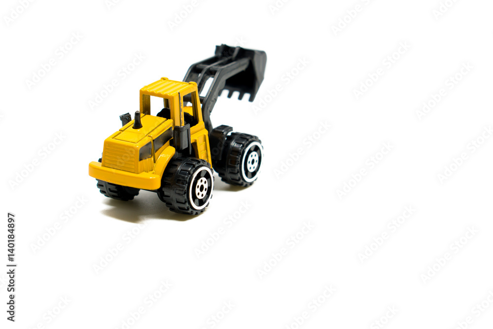 Back Hole tractor isolated on white background Back Hole tractor isolated on white background