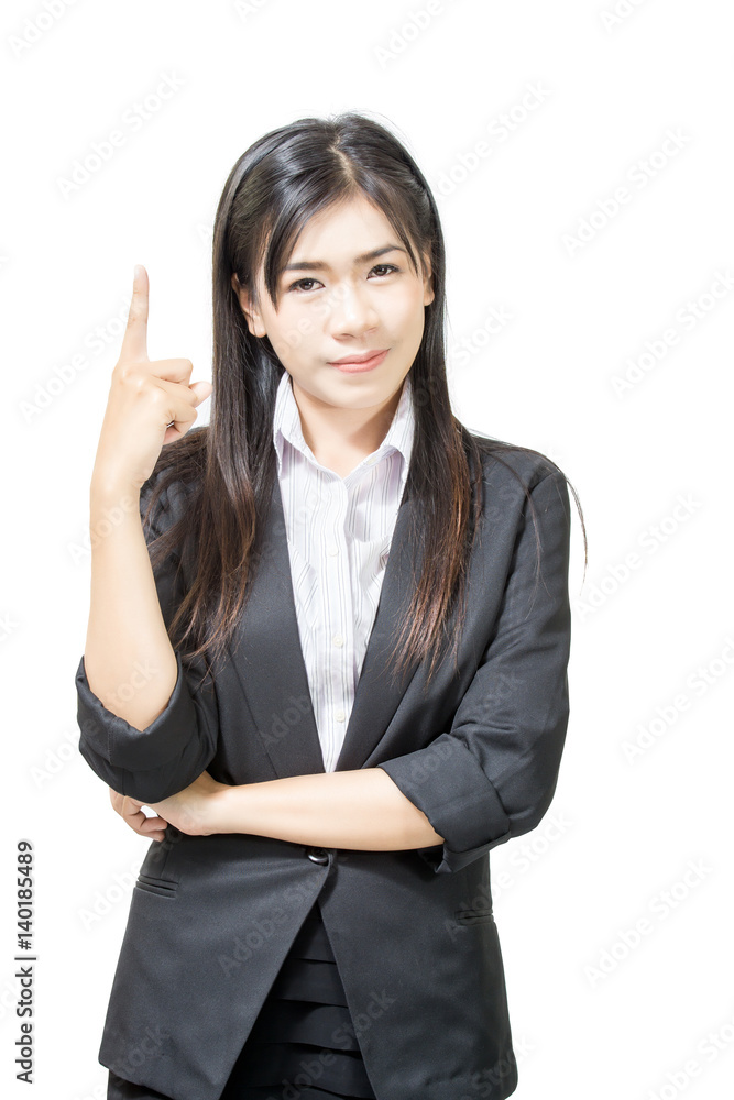 Portrait of smiling asian young business women. Isolated on a white background. Portrait of smiling asian young business women. Isolated on a white background.