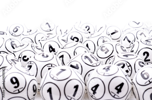 Several bingo balls