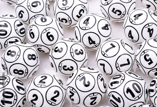 Several bingo balls
