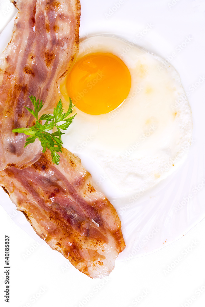 Fried egg with bacon Fried egg with bacon
