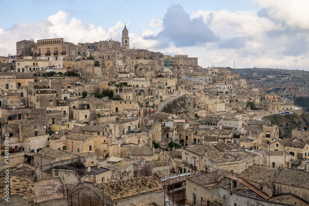 Panoramic view of Matera European Capital of Culture 2019