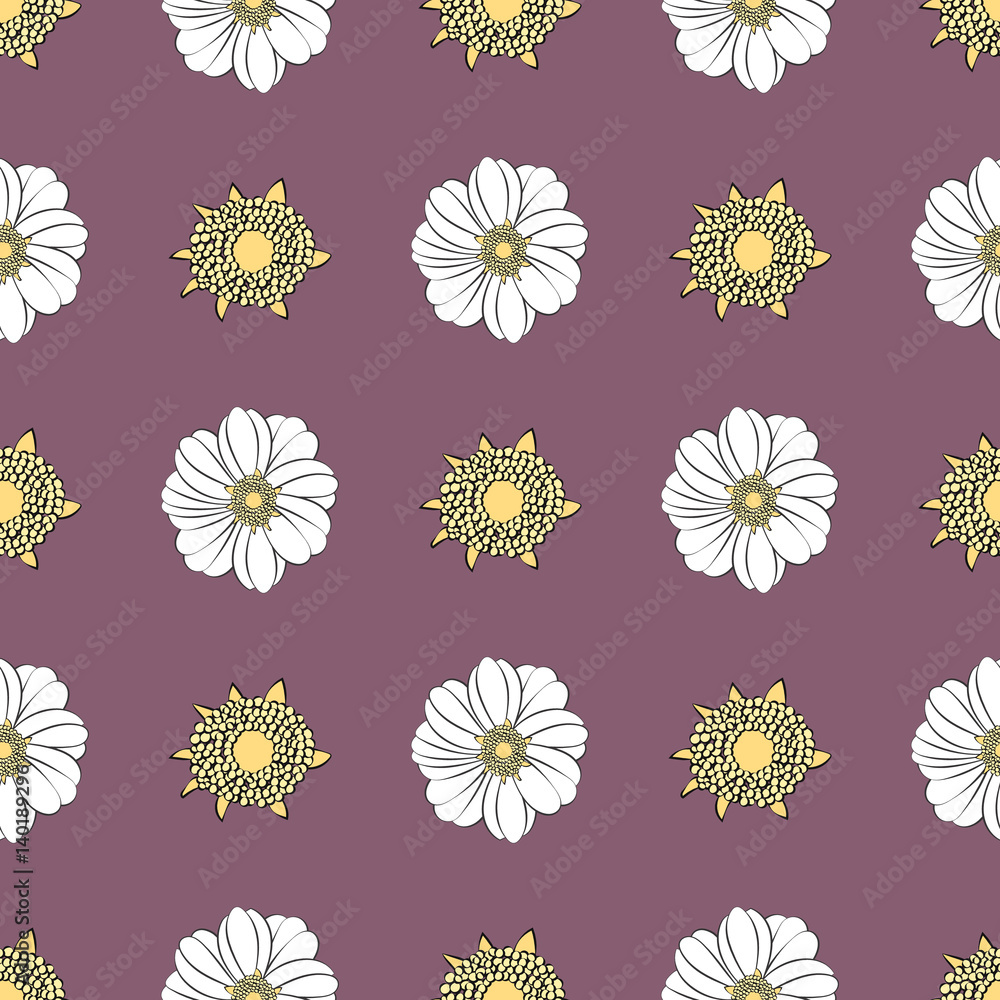 Seamless texture with a pattern of summer