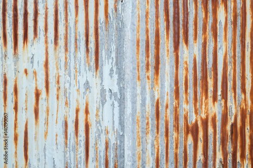 Old metal sheet roof texture. Pattern of old metal sheet. Metal sheet texture. Rusty metal sheet texture.