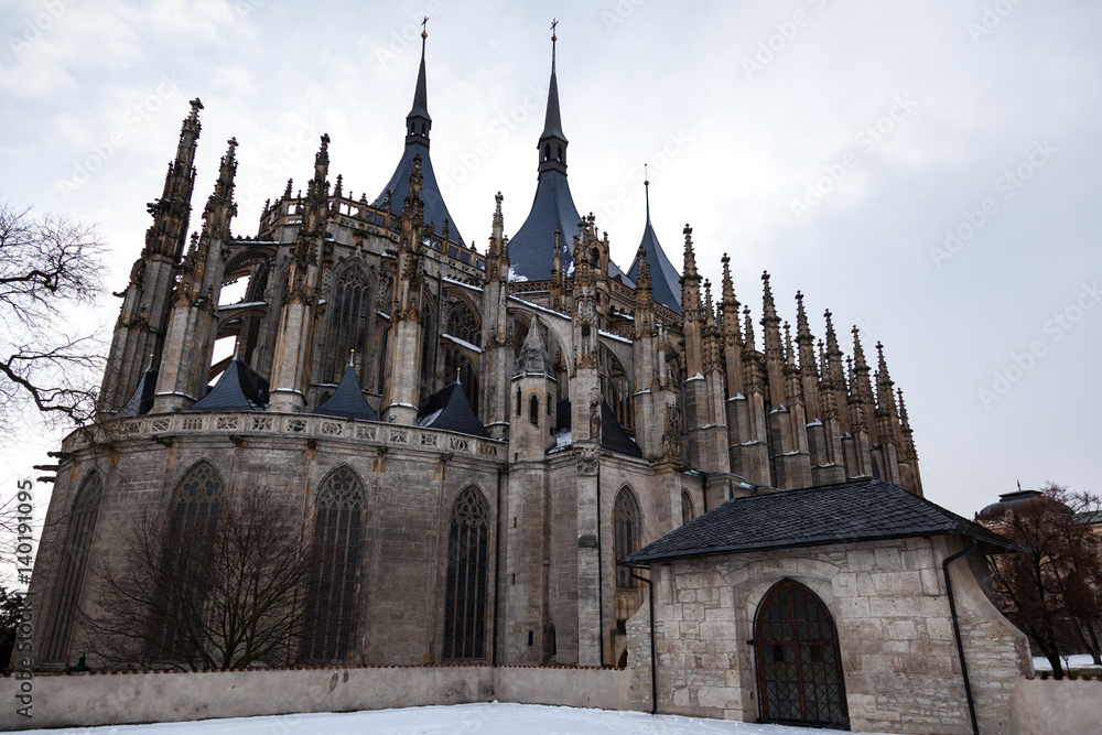 Cathedral of St. Barbara in Kutna Hora Czech Republic