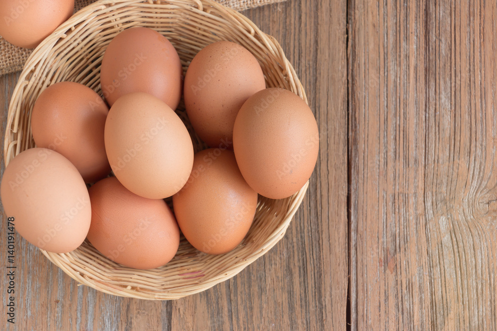 Egg on wooden table ,Chicken Egg Egg on wooden table ,Chicken Egg