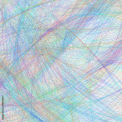 Business square abstract background with mess of chaotic color lines