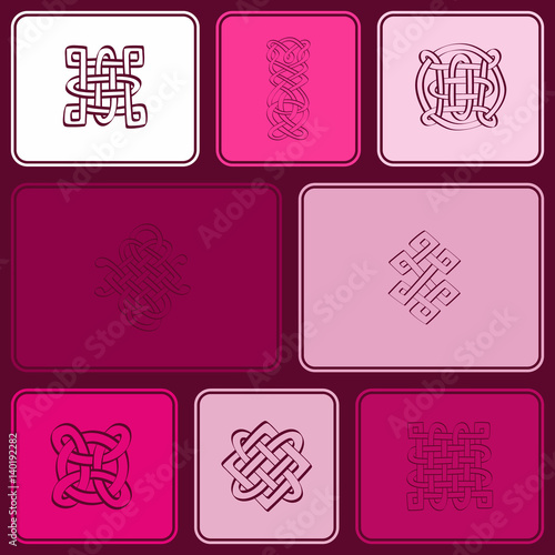 seamless pattern with Celtic art and ethnic ornaments for your design