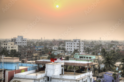 Obraz na płótnie View over the center of Khulna, Bangladesh
w salonie