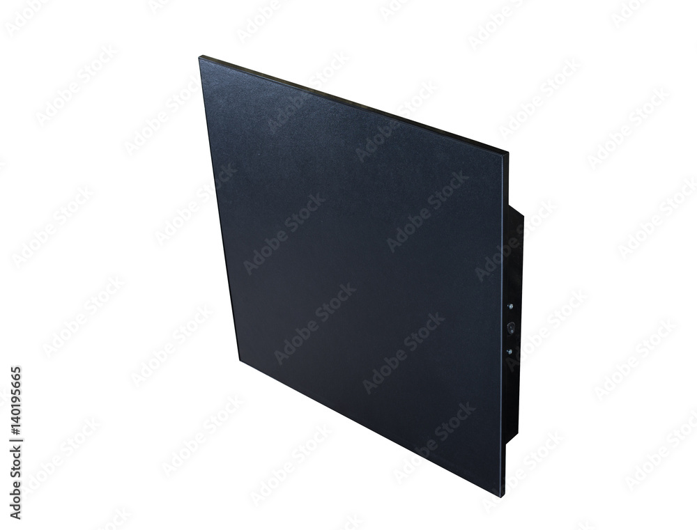 New electric panel for heating housing on a white background New electric panel for heating housing on a white background