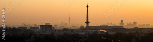 Canvas Print Berlin Sunrise Panorama
