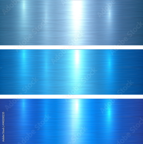 Metal textures blue brushed metallic background
