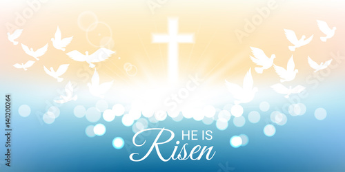 Shining and  He is risen text for Easter day