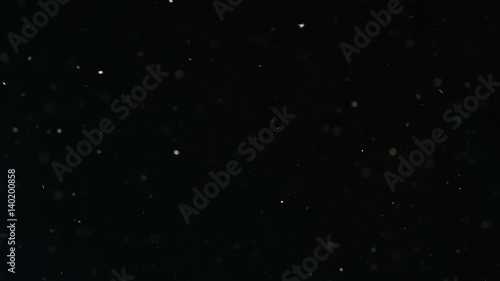 Dust Particles Flowing in black Background
 photo