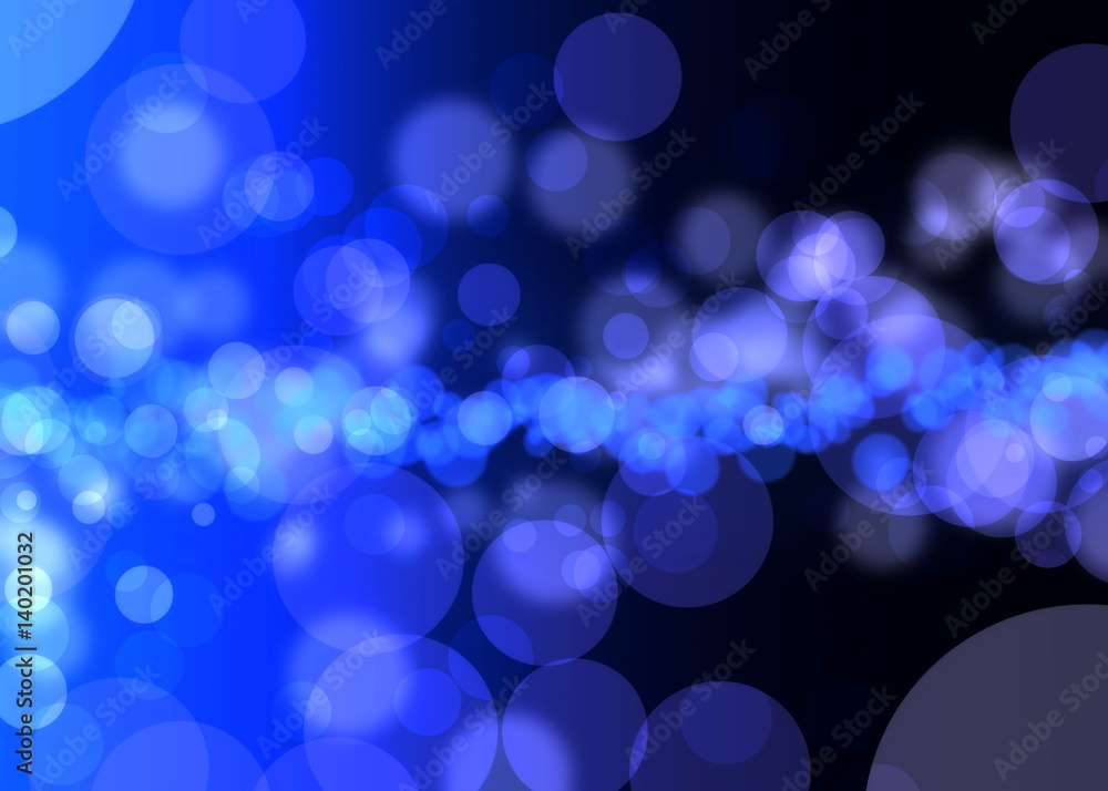 Lights on blue background bokeh effect. Lights on blue background bokeh effect.