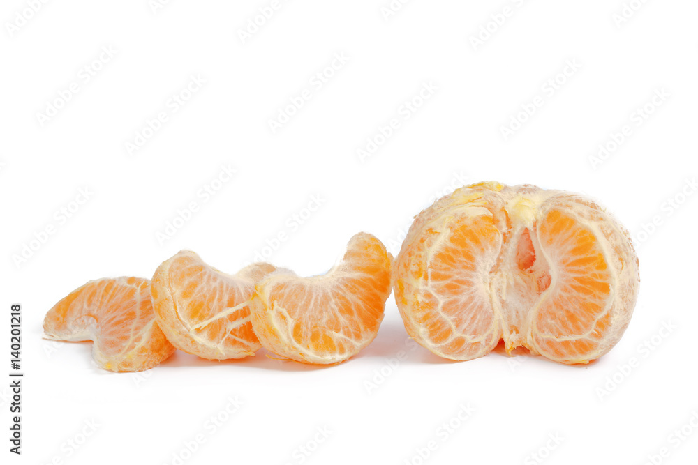 Mandarin isolated on white background Mandarin isolated on white background