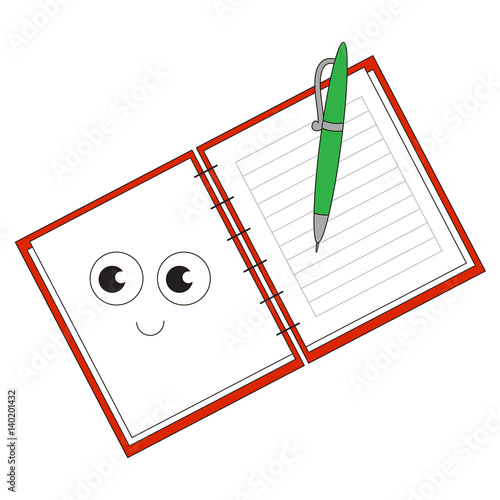 Cartoon outlined object.