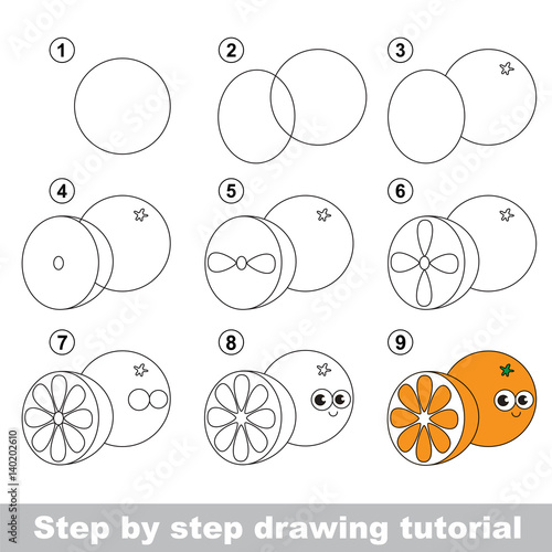 Drawing tutorial for preschool children.
