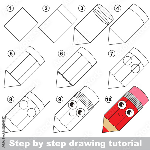 Drawing tutorial for preschool children.