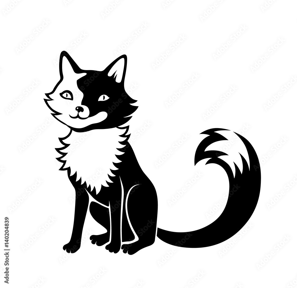 Obraz premium Cartoon cat