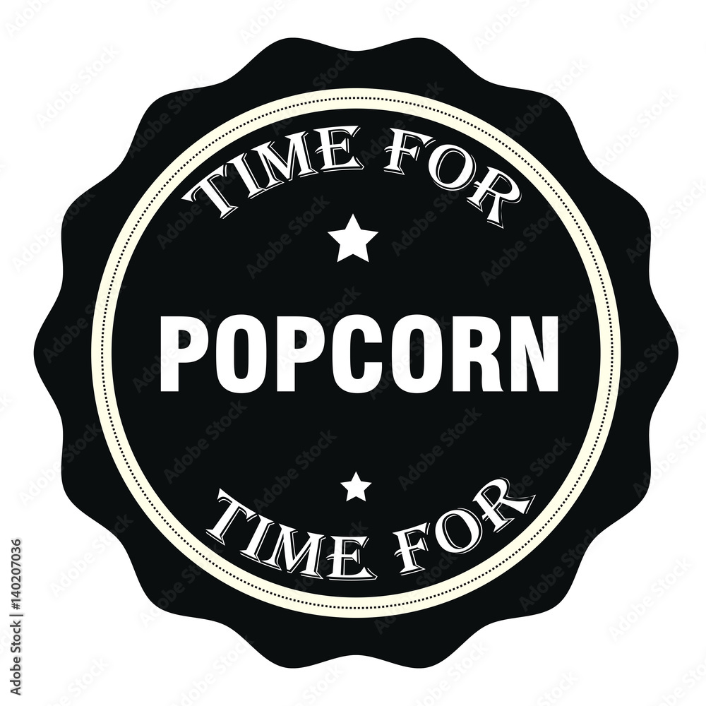 Time For Popcorn Stamp.Sign.Seal.Logo Time For Popcorn Stamp.Sign.Seal.Logo