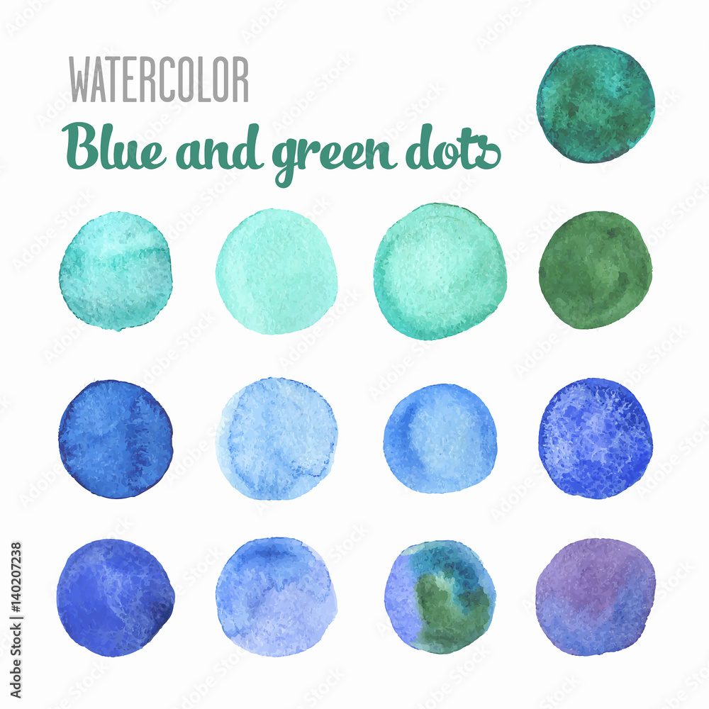 blue and green dots blue and green dots