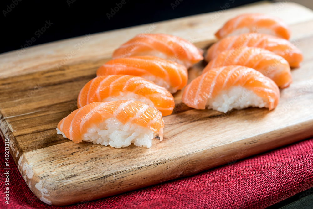 fresh sushi traditional japanese food on the table fresh sushi traditional japanese food on the table