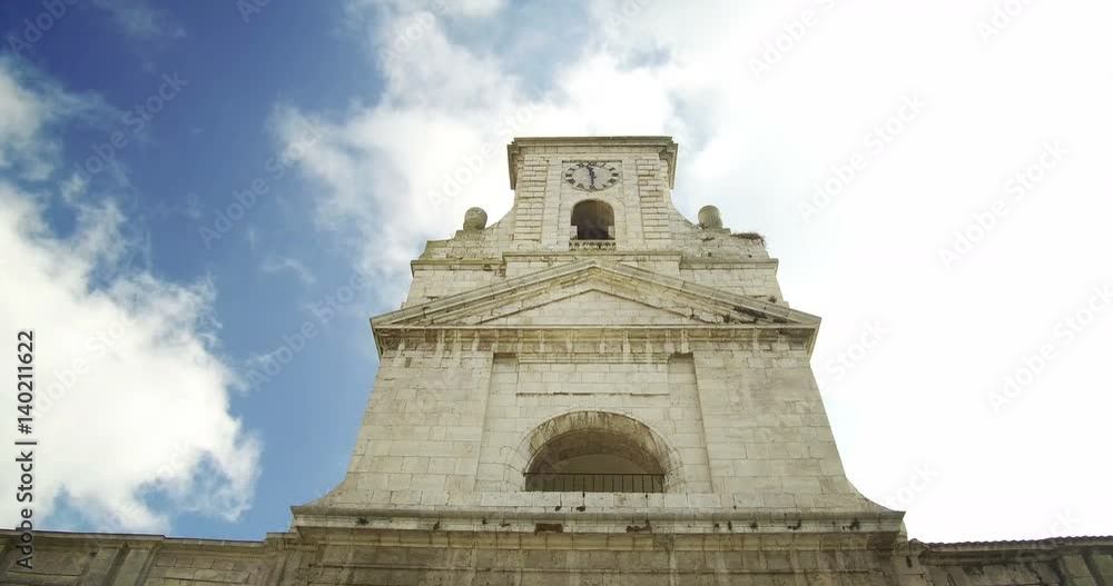 View of a colonial style building in Burgos, Spain. View of a colonial style building in Burgos, Spain.