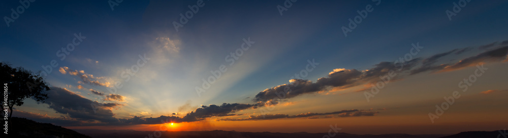 Sunset skyline