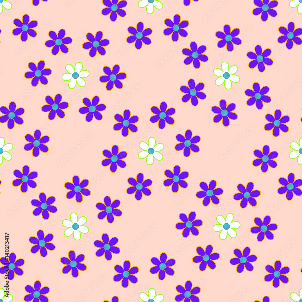 Seamless ornamental floral pattern