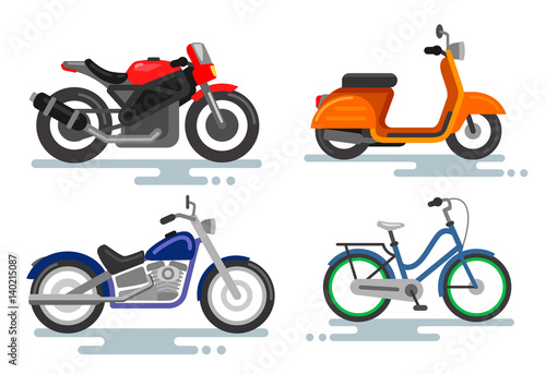 Vector scooter and motorcycle