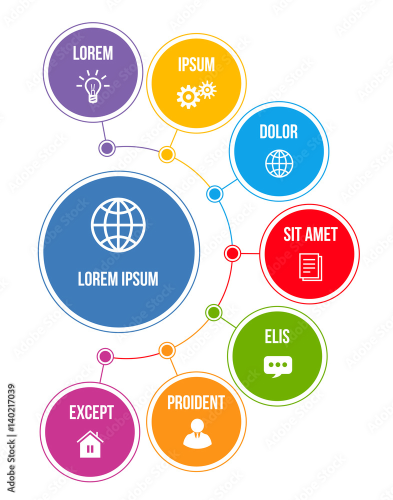 Infographics with steps or options Infographics with steps or options