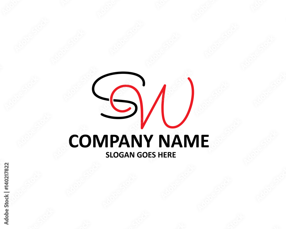 SW Letter Logo
